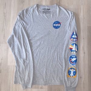NASA Heather Grey Long Sleeve Shirt